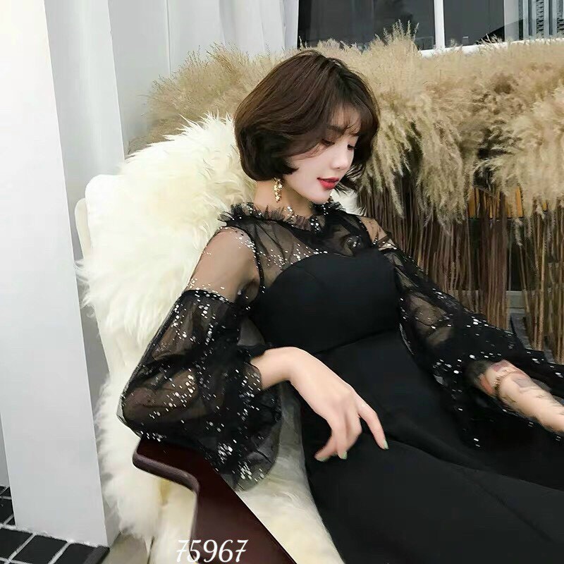 ĐẦM LỤA VOAN TAY LỠ CỰC XINH , DÀNH CHO DỰ TIỆC , HOẶC ĐI CHƠI SIÊU HO
