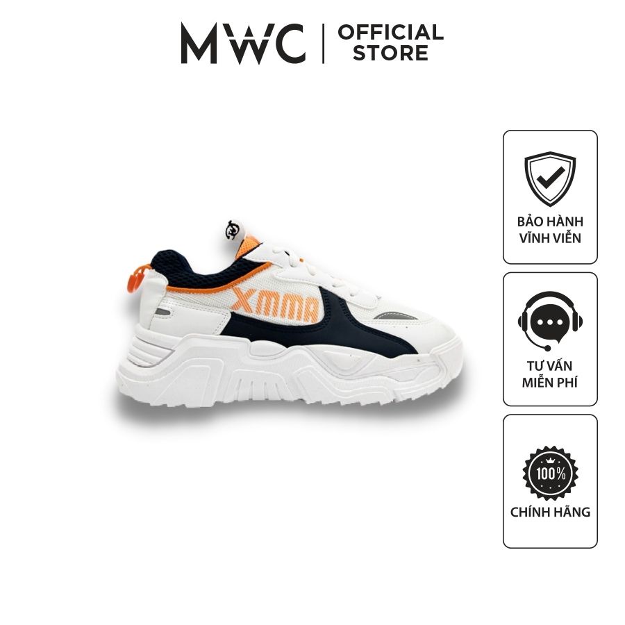 Giày MWC A006 - Giày Sneaker Nữ Sneaker Phong Cách Trẻ Trung Năng Động Màu Đen Xanh