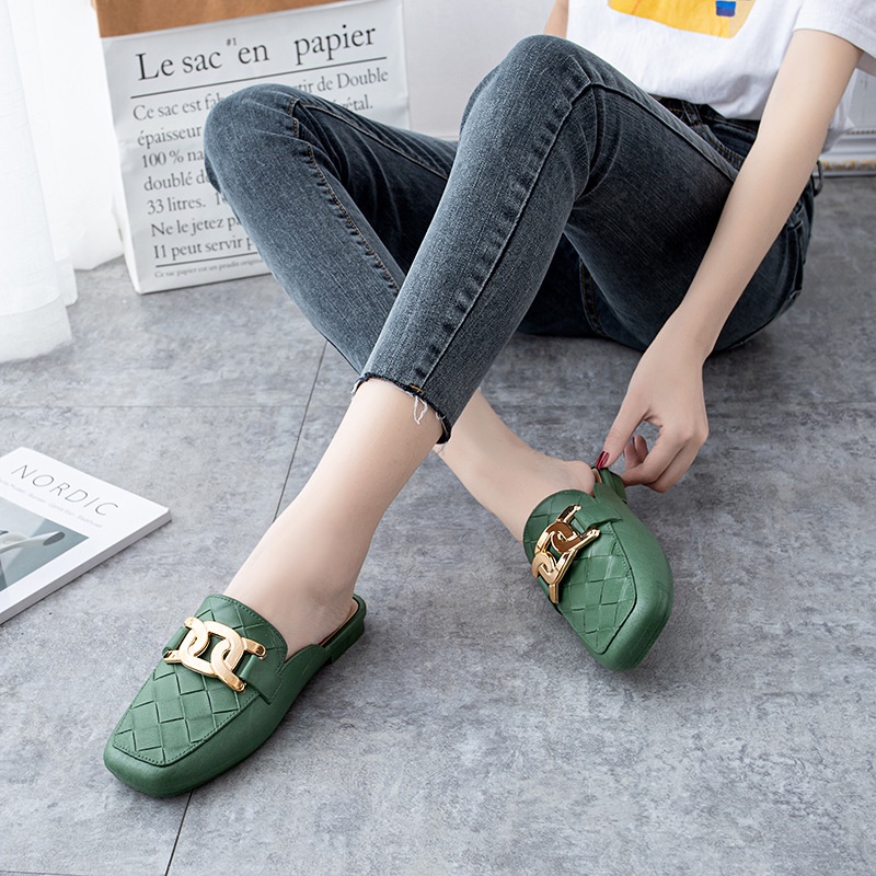 Dép bít mũi MS Ma220098 đế thấp thiết kế mới thời trang xuân hè cho nữ