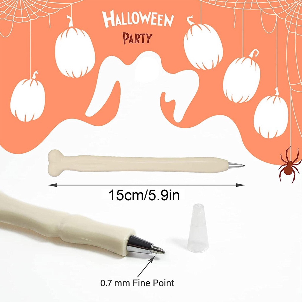 Bộ 5 Bút Bi Hình Khúc Xương Halloween C9R2