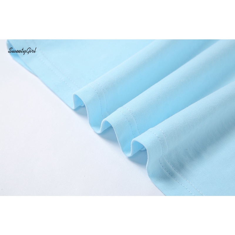 Áo Croptop Tay Ngắn Cổ Tròn In Họa Tiết Quả Cherry Thời Trang Dành Cho Nữ