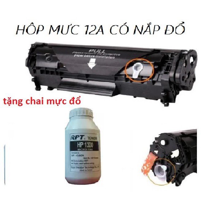 hộp mực máy in 2900 tặng 1 lọ mực đổ