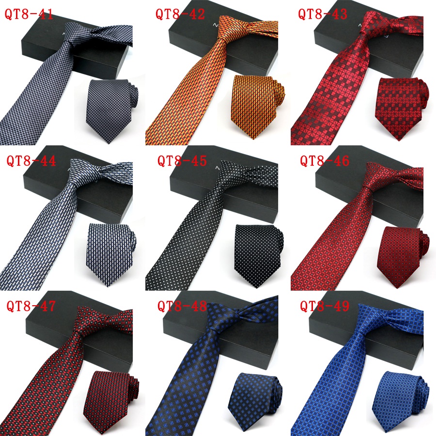 Cà Vạt 8CM Họa Tiết Chấm Bi Thời Trang Công Sở Cho Nam