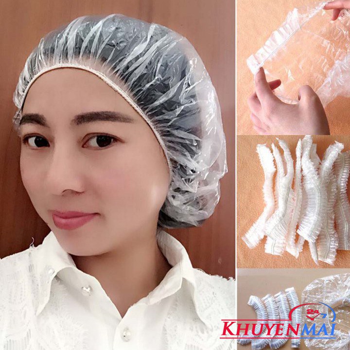 Bộ 10 Mỹ nylon trùm tóc gội đầu hấp dầu tiện lợi