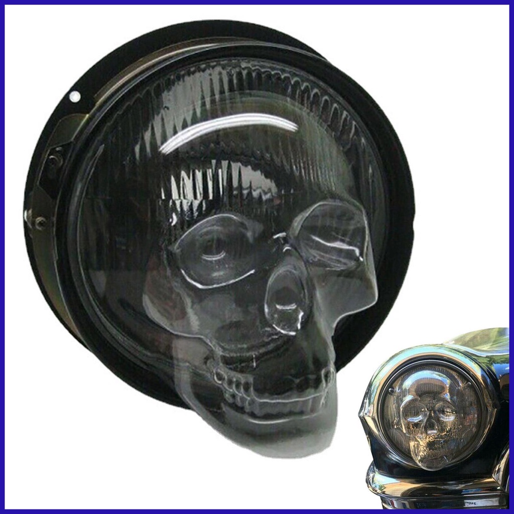 Ốp Đèn Pha Xe Hơi Hình Đầu Lâu Độc Đáo