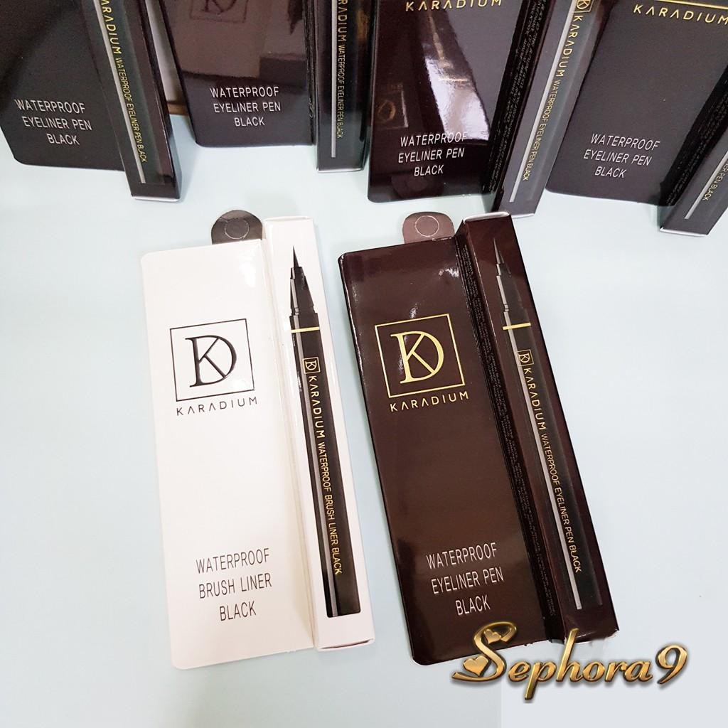 Kẻ mắt dạ siêu mảnh dễ kẻ Karadium Waterproof Brush Liner Black chống nước | BigBuy360 - bigbuy360.vn