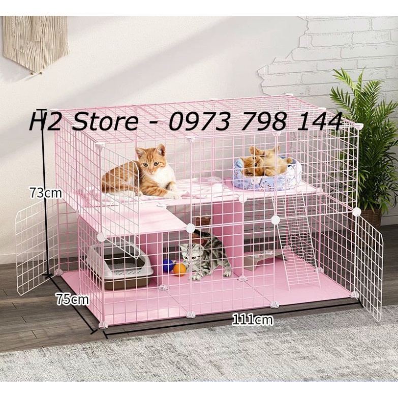 Tấm quây lắp ghép chuồng chó mèo - tặng 2 chốt/ tấm