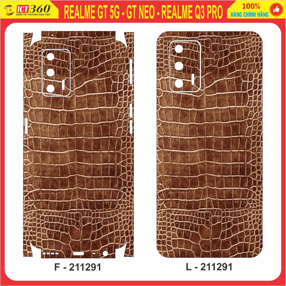 Dán Lưng Skin 3D Realme GT 5G, Realme GT Neo , Realme Q3 Pro