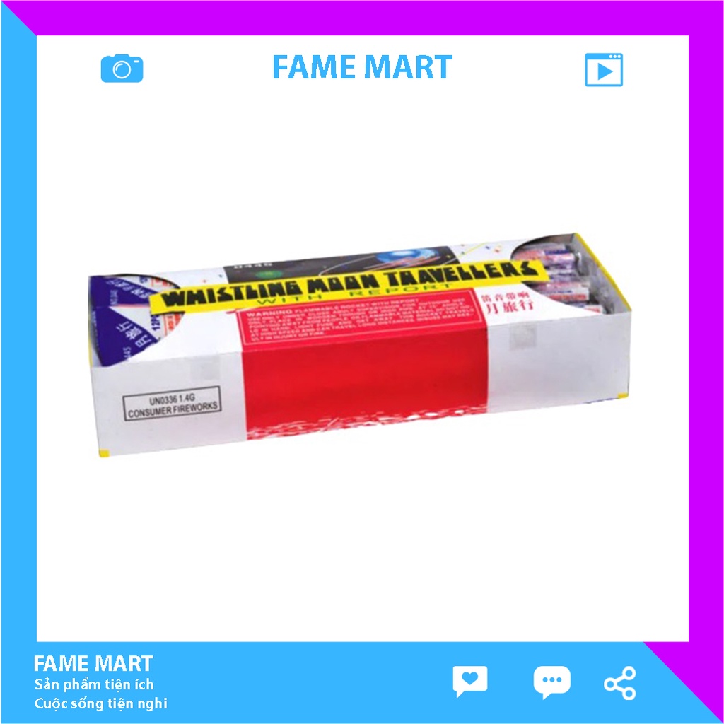 Đồ chơi tuổi thơ nến rocket mini FAME MART bộ 12 cây 1 voice PHM01