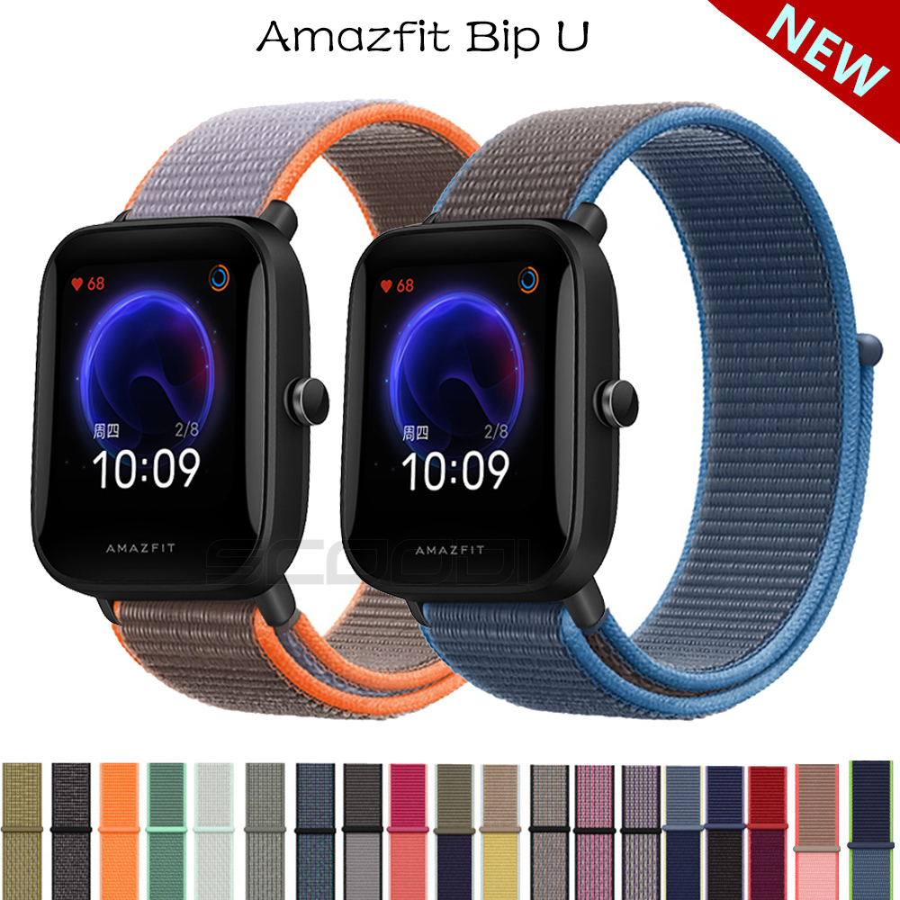 Dây Đeo Nylon Cho Đồng Hồ Thông Minh Xiaomi Huami Amazfit bip 3 / bip u pro / bip s Có 58 Màu Lựa Chọn