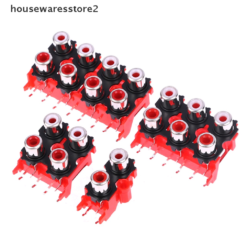 Set 2 Đầu Nối AV 2-8.4-13 2P 4P 6P 8P RCA Female Chất Lượng Cao