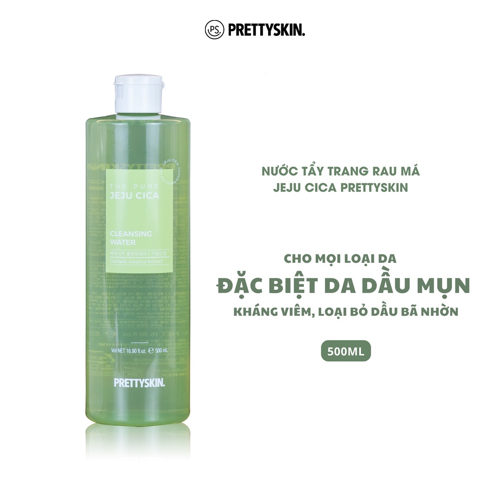 Tẩy trang rau má Jeju Pretty Skin 500ml