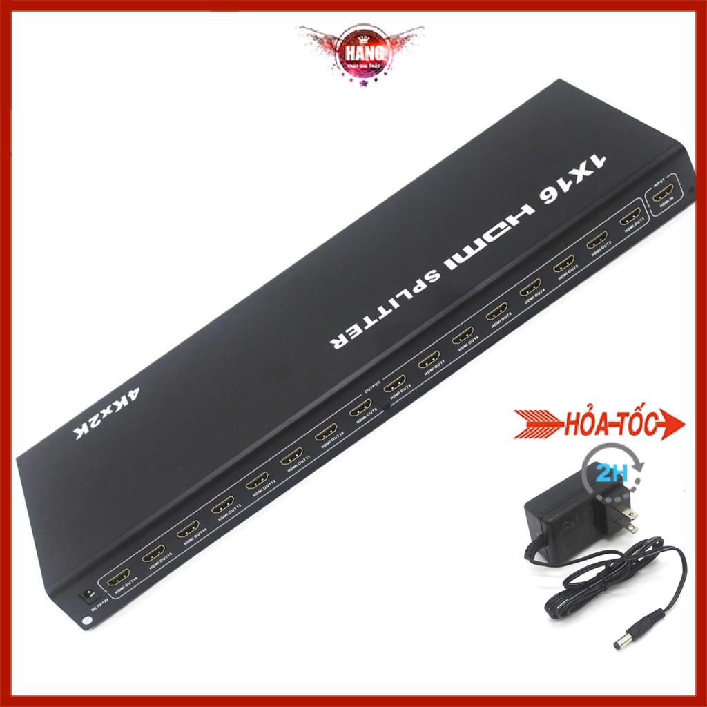 Bộ chia HDMI 1 ra 16 cổng, splitter HDMI 1x16 hỗ trợ 4K*2K nguồn 12v - Hồ Phạm