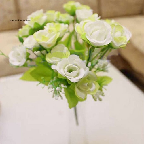 1 Bó 21 Hoa Hồng Giả Trang Trí Tiệc Cưới