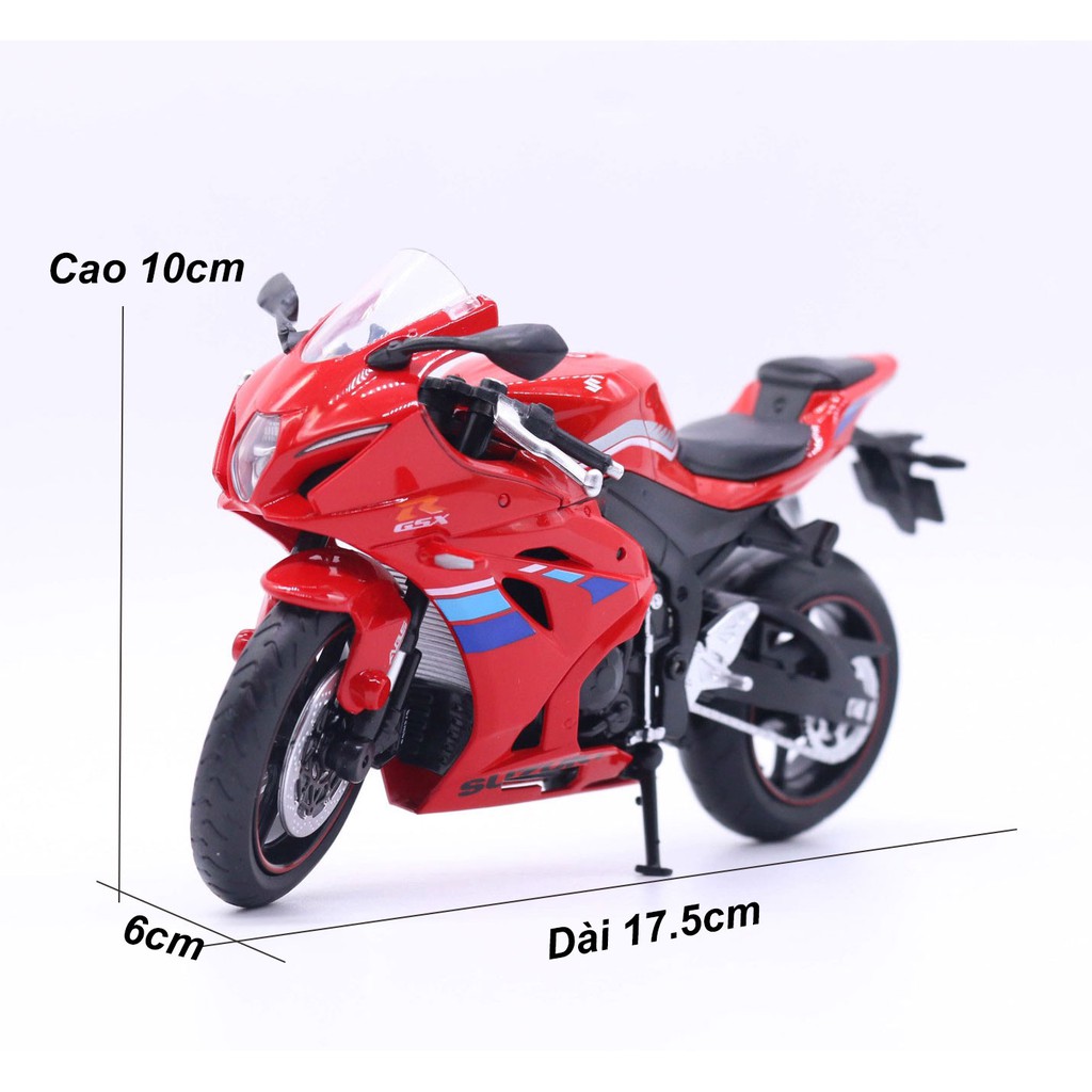 XE MÔ HÌNH MOTO Siêu xe SUZUKI GSX-R1000 | MSZ tỷ lệ 1:12