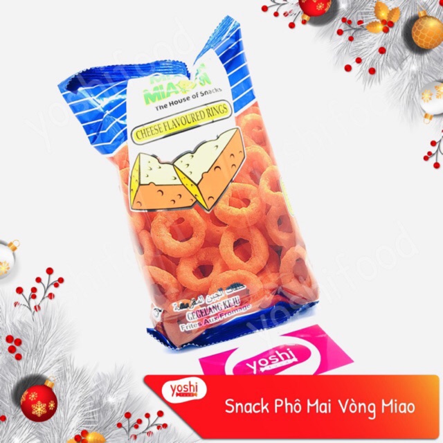 Bánh Snack vòng phô mai Miaow Miaow 60g