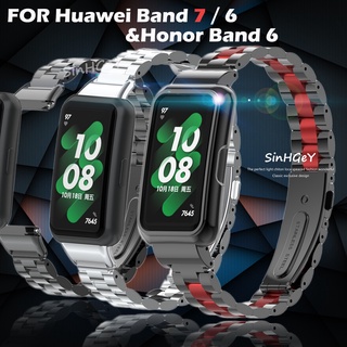 Dây Đeo Thay Thế Chất Liệu Thép Không Gỉ Thời Trang Cho Huawei Band 7 / 6 Honor Band 6