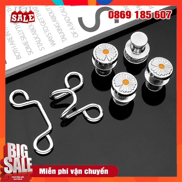 Set Nút Cài Quần Jean - Nút Gài Bằng Kim Loại Có Thể Tháo Ra Và Điều Chỉnh Lưng Quần Dễ Dàng