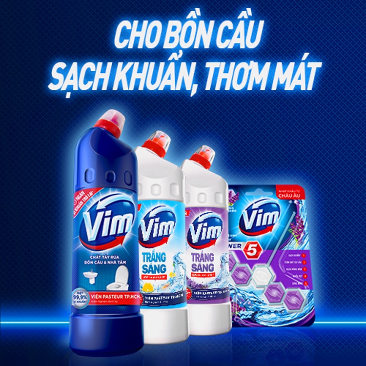 Gel Tẩy Rửa Trắng Sáng Vim - Hương Chanh Sả (475ml)