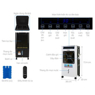 Quạt điều hòa không khí Rapido TURBO 3000-D - REMOTE