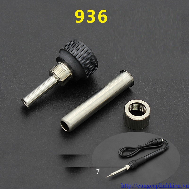 Đầu chụp mỏ hàn 60W thay thế cho hakko936 907, mỏ hàn quick, gordak T3-C9