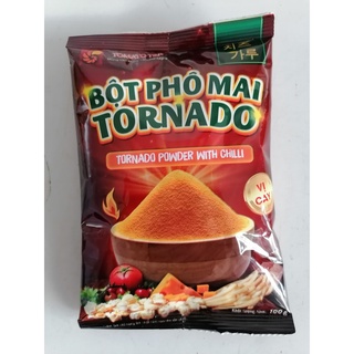 100g - vị cay bột phô mai lắc tornado vn tomato t&p spicy chesse taste - ảnh sản phẩm 1