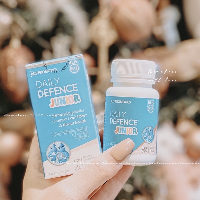 Men Vi Sinh BLIS PROBIOTICS DAILY DEFENCE JUNIOR Bảo Vệ & Tăng Miễn Dịch Tai Mũi Họng
