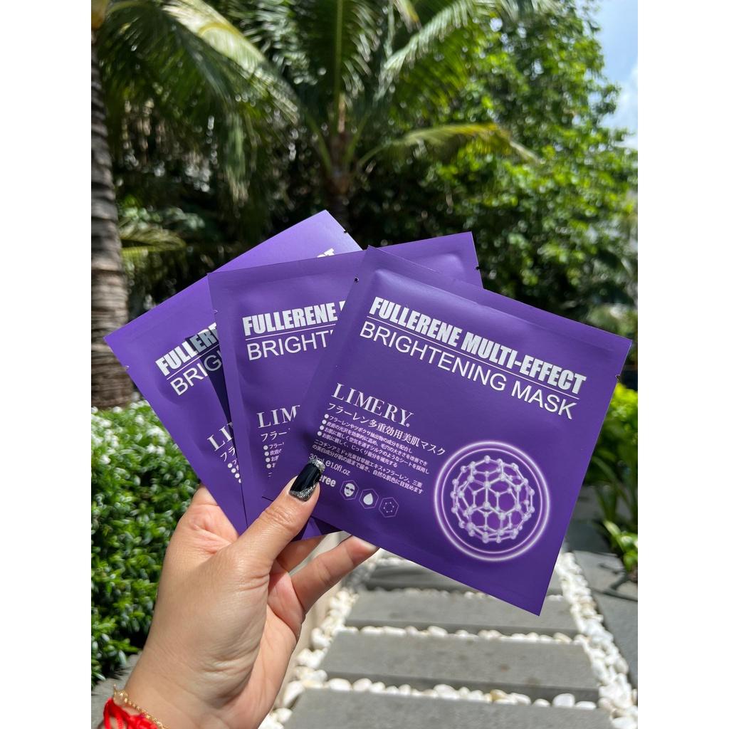 Mặt Nạ Sữa C60 Limery Fullerene Multi Effect Brightening Mask Mặt Nạ Giấy Dưỡng Ẩm 10 Miếng