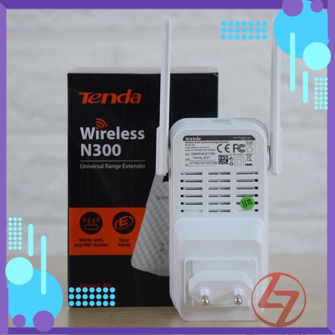 Mua ngay Thiết bị mở rộng vùng phủ sóng wifi Tenda A9 chuẩn N 300Mbps PK20 [Giảm giá 5%]