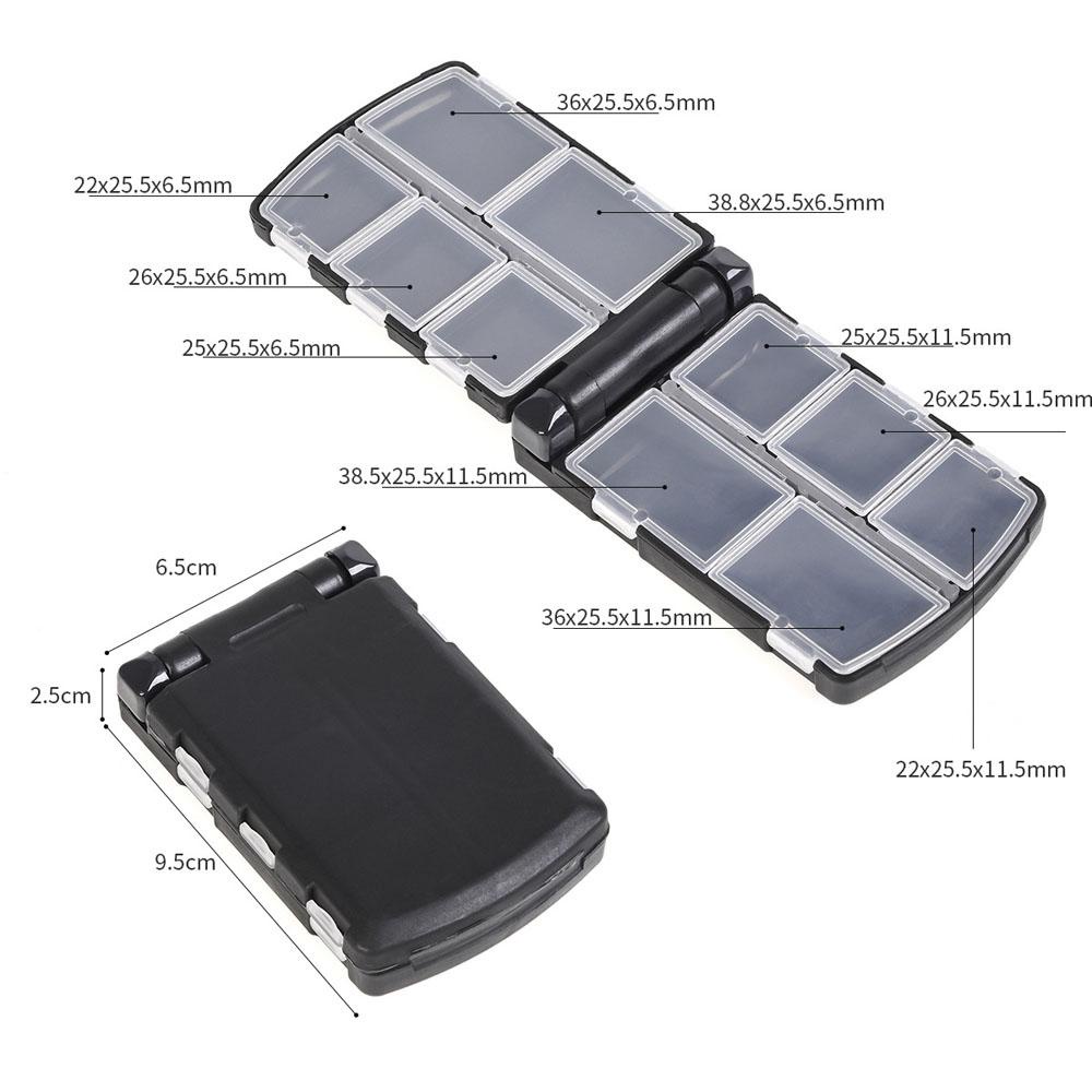 VANES1 Hộp Đựng Mồi Câu Cá Tiện Lợi Ốp