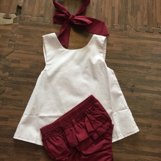 Set 3 ct màu đỏ mận