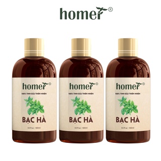 Combo 3 tinh dầu Bạc Hà Homer 20ml/chai