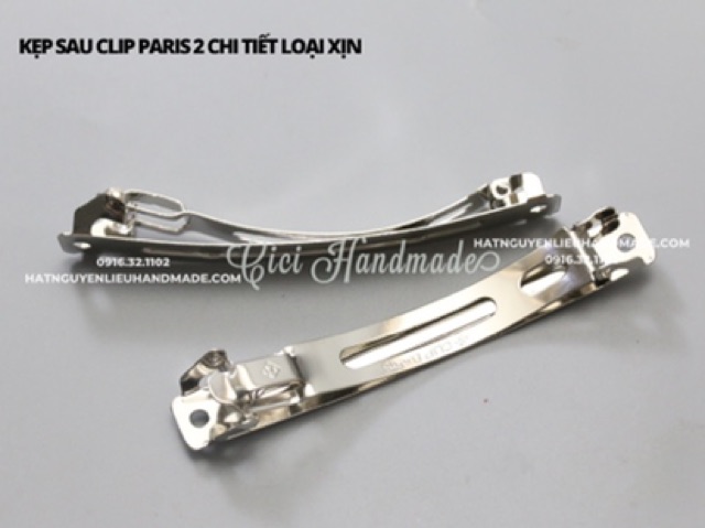 Kẹp sau clip paris 2 chi tiết loại xịn dày. Dài 8cm, 10cm