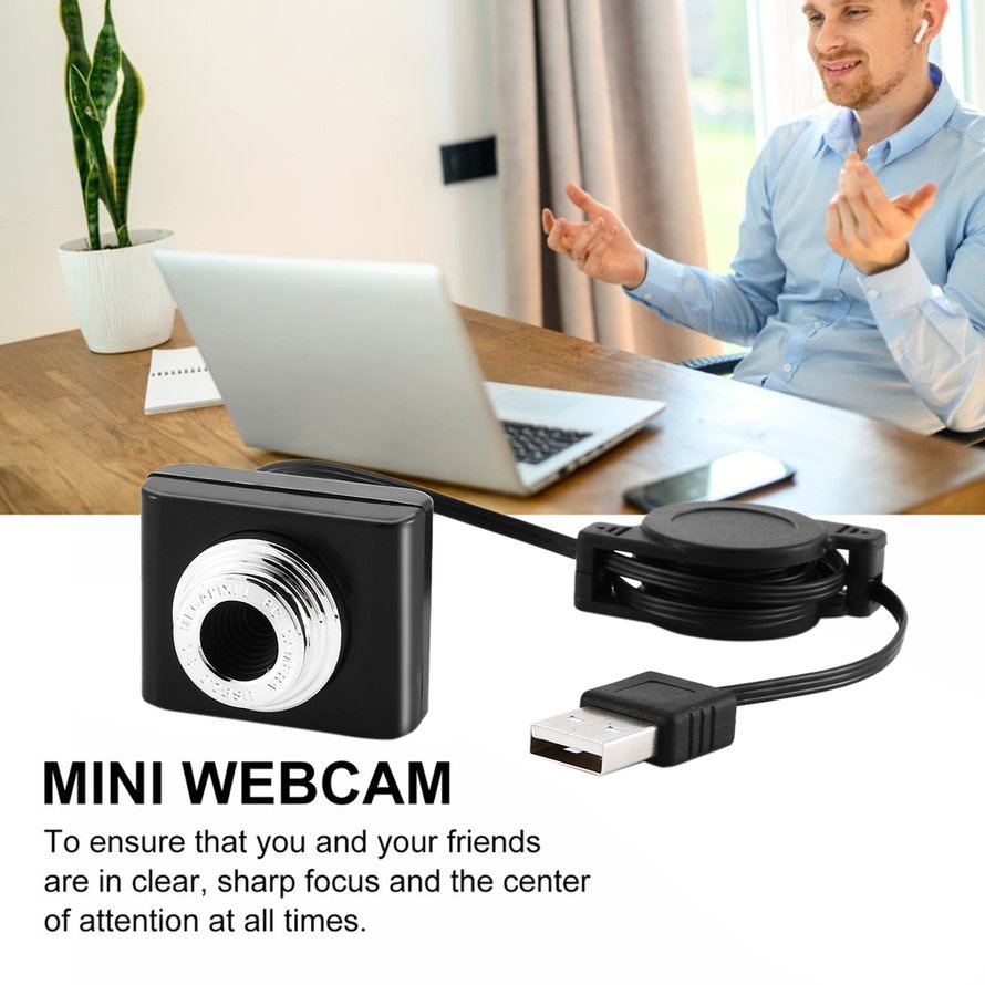 Webcam HD mini cắm USB cho laptop