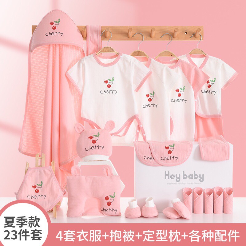 COMBO QUẦN ÁO SƠ SINH CAO CẤP KÈM HỘP SANG CHẢNH-SET QUÀ TẶNG SƠ SINH CAO CẤP