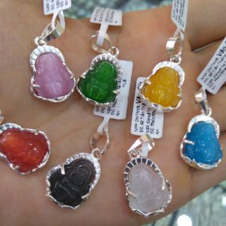 Mặt phật di lặc bọc bạc(đủ màu)_VAN Jw