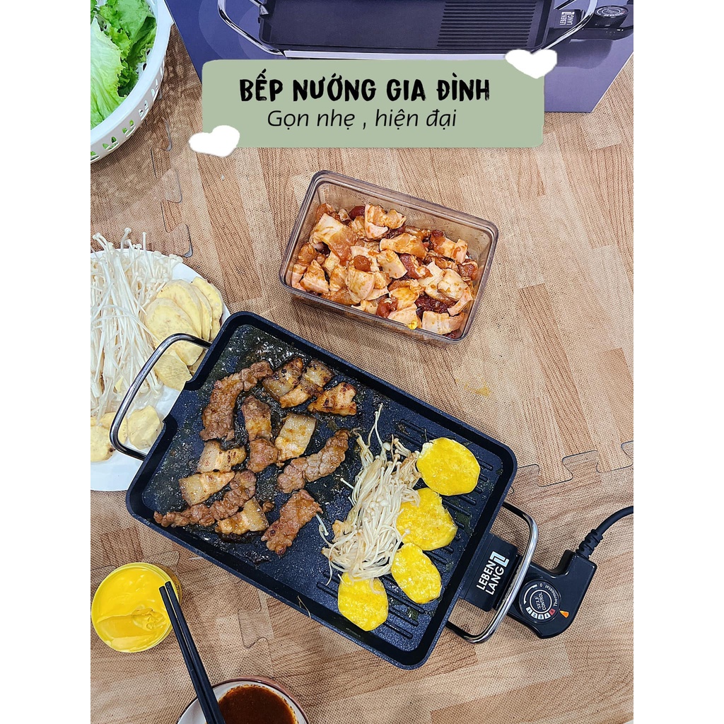 Bếp nướng điện không khói Korichi công suất lơn 1600w Bảo hành 12 tháng