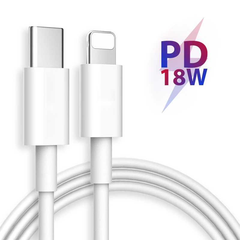 Dây Cáp Sạc Truyền Dữ Liệu Usb Type C 18w Cho Iphone 12 11x8 Plus Macbook Pd