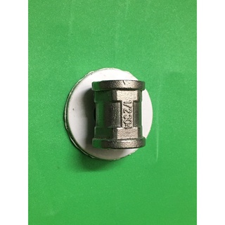 Nối 2 đầu ren trong bằng inox 304 phi 21 - Phụ kiện inox