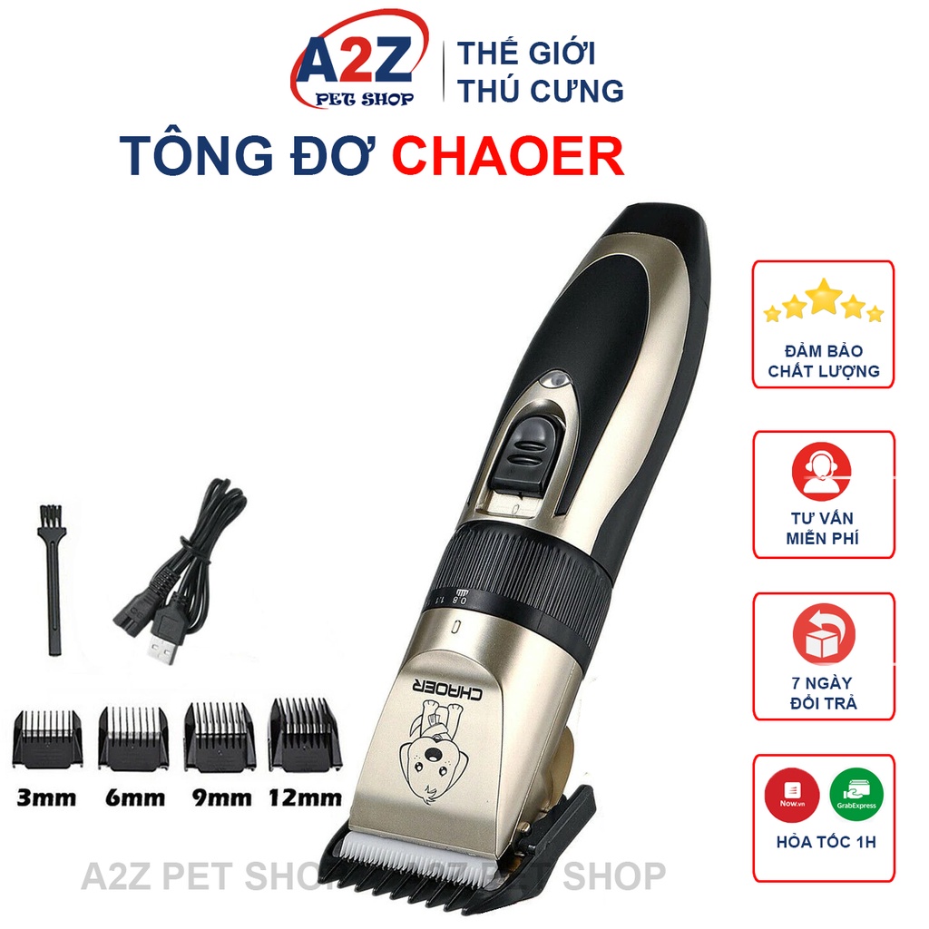 [Mã 11FMCGSALE1 giảm 10% đơn 250K] Tông Đơ Cạo Lông Chó Mèo CHAOER, Máy Cạo Lông Chó Mèo Nhập Khẩu Cao Cấp