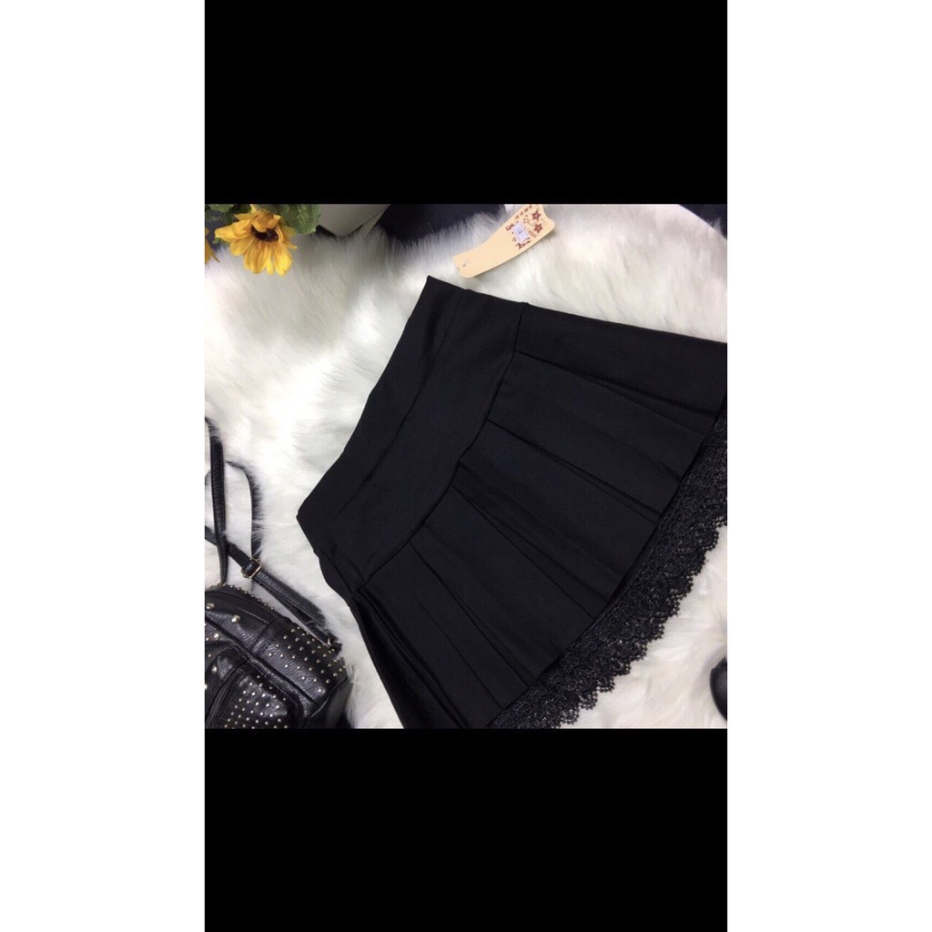 CHÂN VÁY XẾP LY REN GẤU | BigBuy360 - bigbuy360.vn