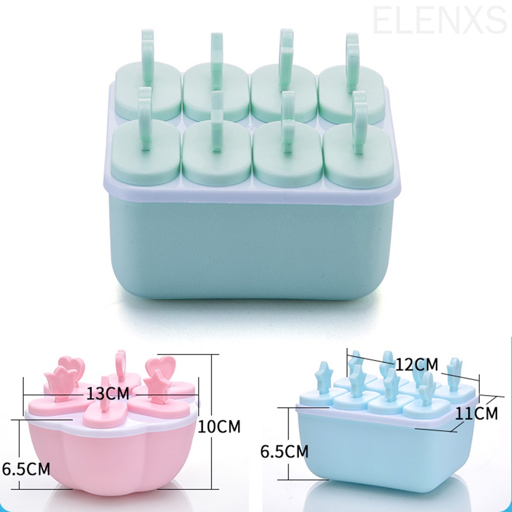 Khuôn làm kem que 8 ngăn tiện dụng