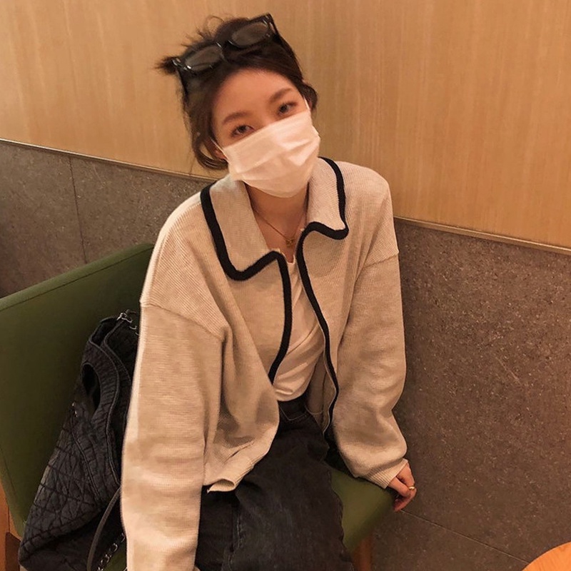 Áo Khoác Cardigan Ngắn Có Dây Kéo Thời Trang Mùa Thu Mới Cho Nữ