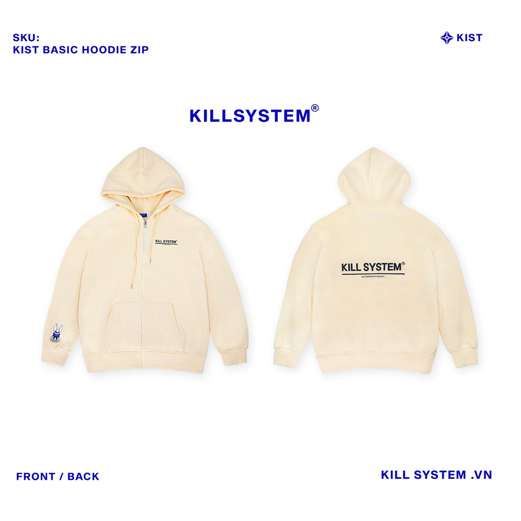 [Mã FAGREEN1505 giảm tới 30K đơn 99K] [KILL SYSTEM] ÁO KHOÁC HOODIE ZIP NHIỀU MÀU | BigBuy360 - bigbuy360.vn