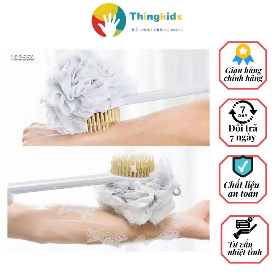 Cây Cọ Tắm Bông Tắm Chà Lưng 2 Mặt - Thingkids