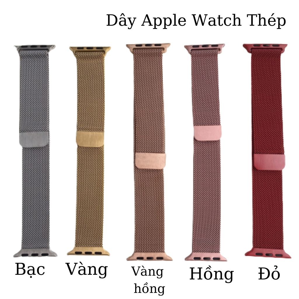 Dây Đồng Hồ Thông Minh⚡ Dây AP Watch Thép Không Gỉ Milanese Loop Sang Chảnh-Hot Trend ⚡ Series 5/4/3/2/1 - Tuấn Case 75