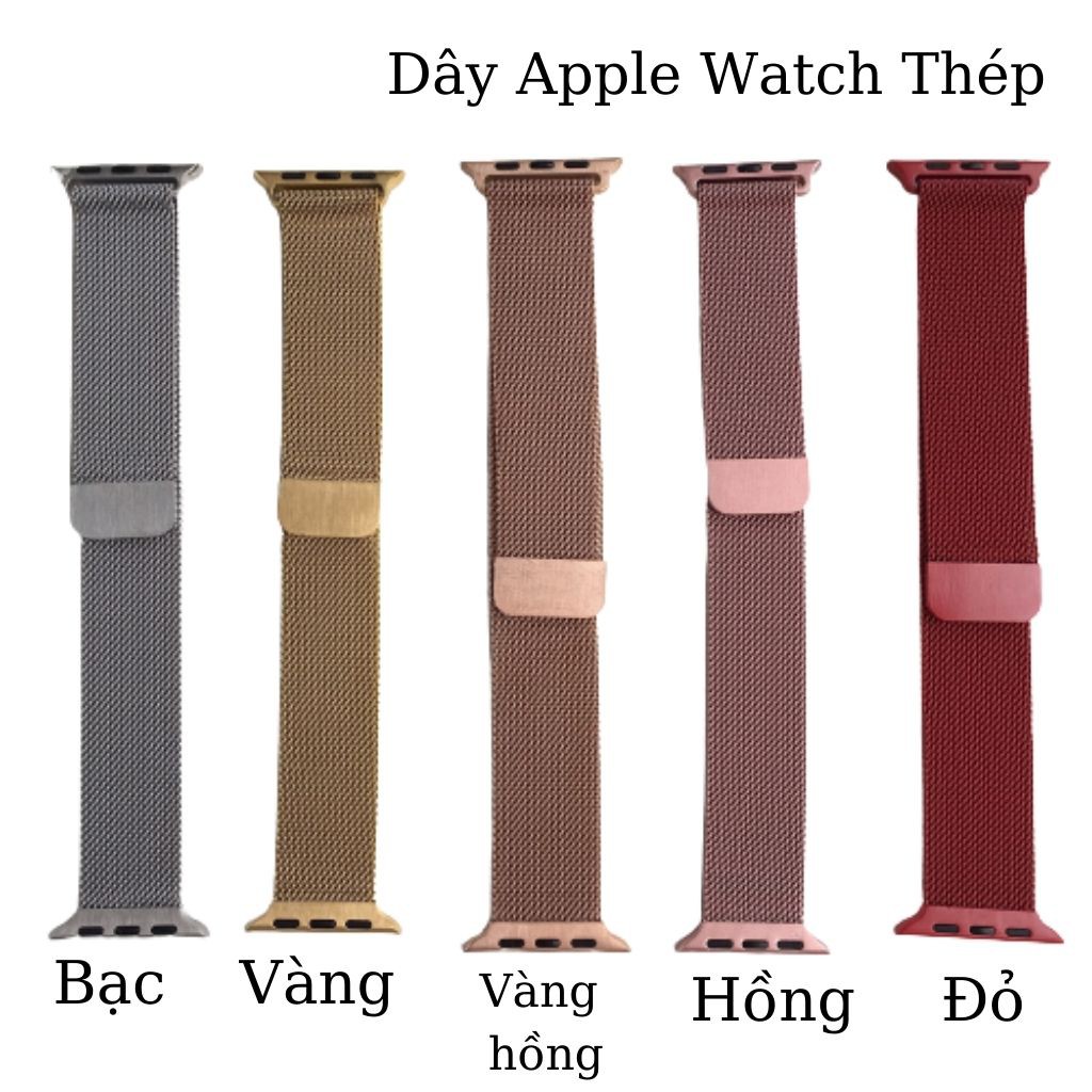 Dây Apple Watch ⚡ Dây Apple Watch Thép Không Gỉ Milanese Loop Sang Chảnh - Hot Trend ⚡ Series 5/4/3/2/1 - TGDĐ89