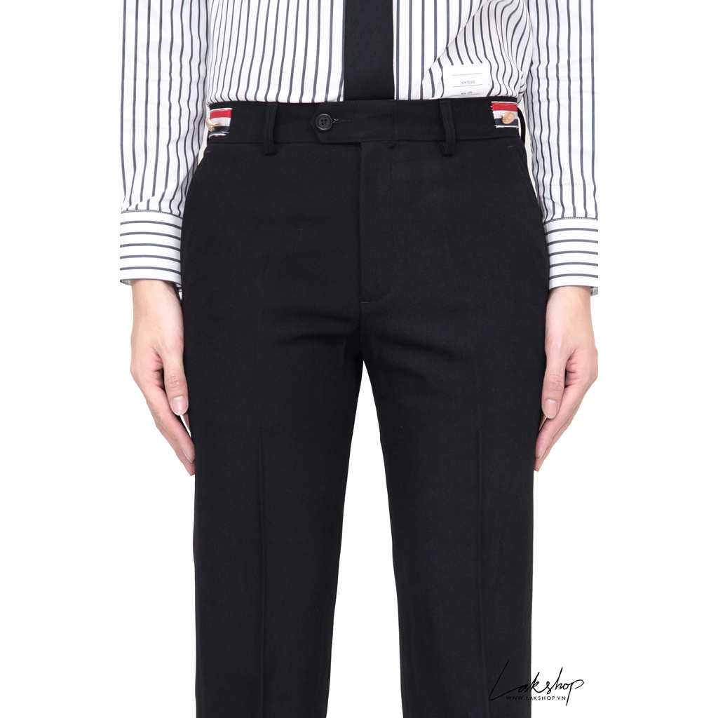 Quần âu T.B Striped Arm Band Black Trouser