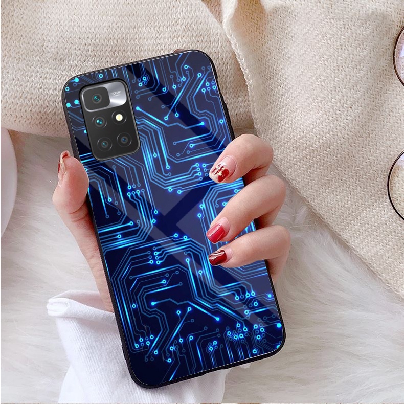 Ốp Lưng Xiaomi Redmi 10 Mặt kính gương sáng bóng cao cấp
