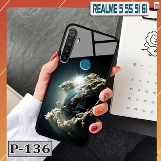 Ốp realme 5i/ 6i - lưng kính in hình 3d